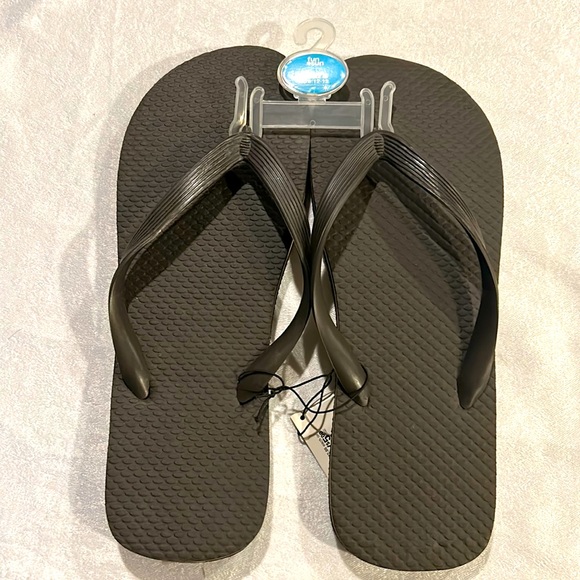 Dark Brown Flip Flops - Picture 1 of 3